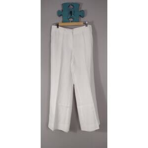 Talbots Heritage Wide Leg 100 % Pure Linen Pants Resortwear Travelwear 30" Waist